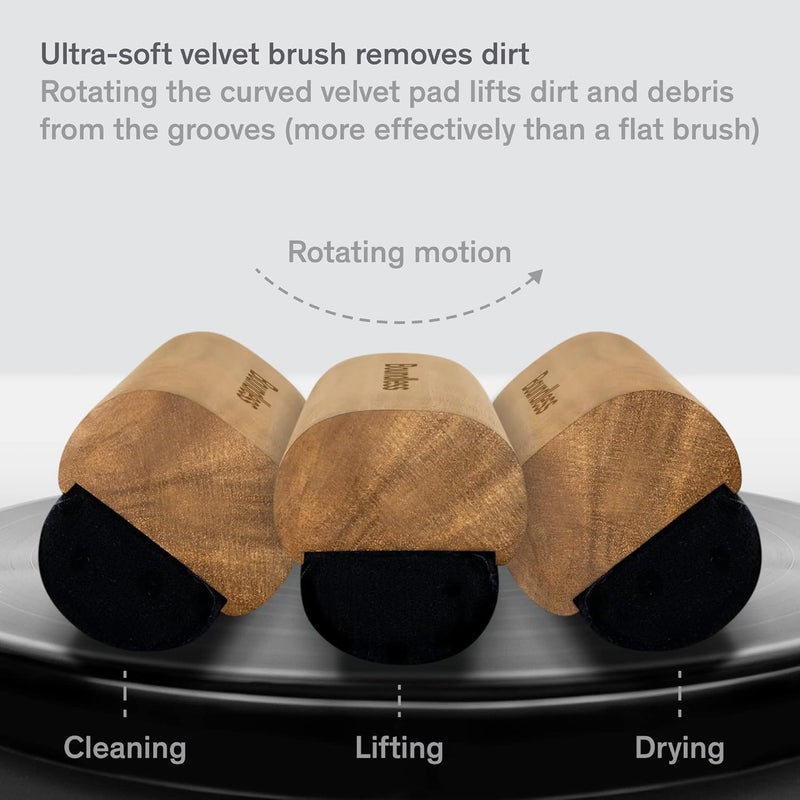 Boundless Audio Vinyl Record Cleaning Kit - 5-in-1 Vinyl Cleaner Kit Includes Record Brush, Stylus Cleaner, Cleaning Solution, Nylon Brush & Metal Case - Image 4